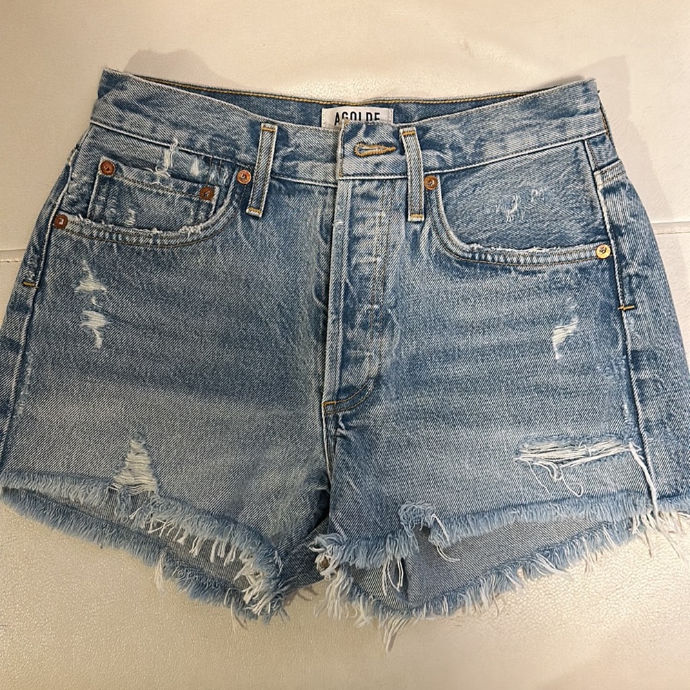 AGOLDE PARKER SHORTS, SIZE 24
